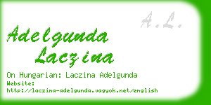adelgunda laczina business card